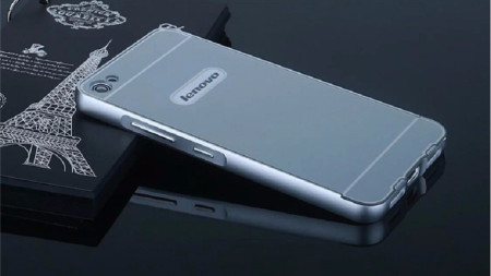 Добави още лукс Бъмпъри за телефони Луксозен алуминиев бъмпър с твърд гръб за Lenovo S60 / S60A сребрист